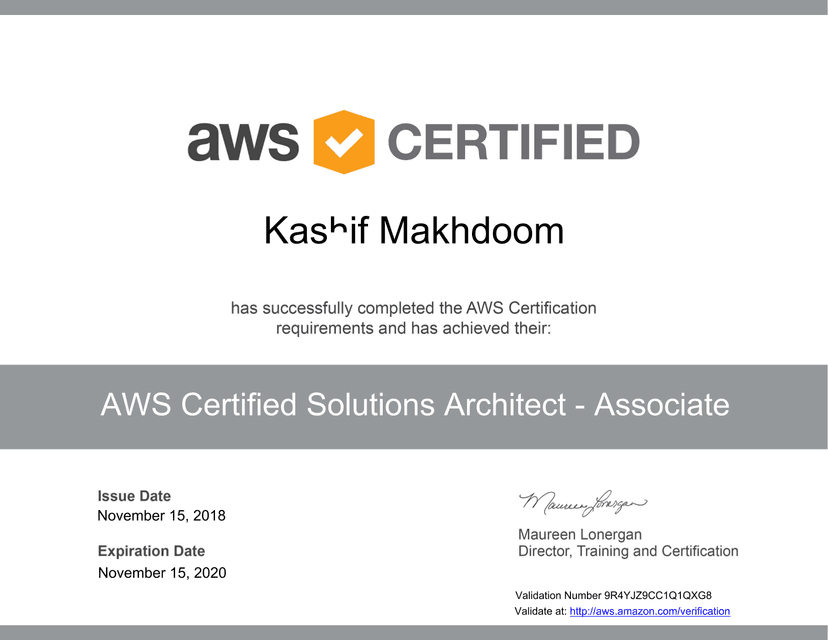 AWS Certified Solutions Architect - Associate