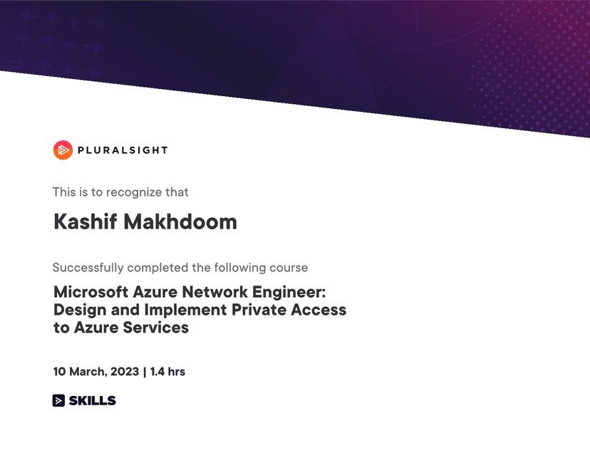Microsoft Azure Network Engineer: Design and Implement Private Access to Azure Services