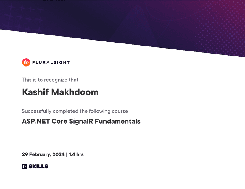 ASP.NET Core SignalR Fundamentals