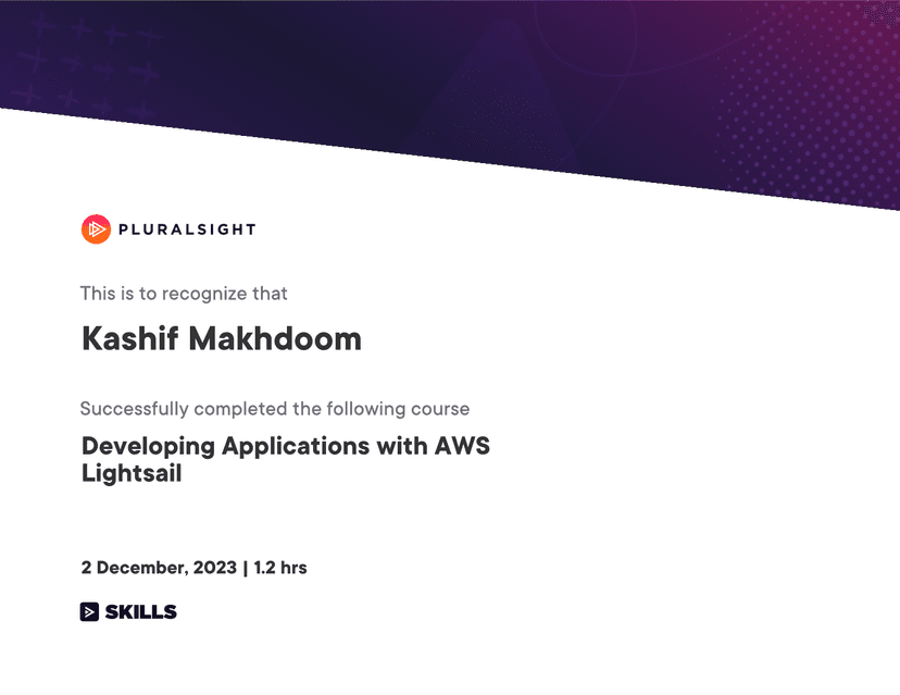 Developing Applications with AWS Lightsail