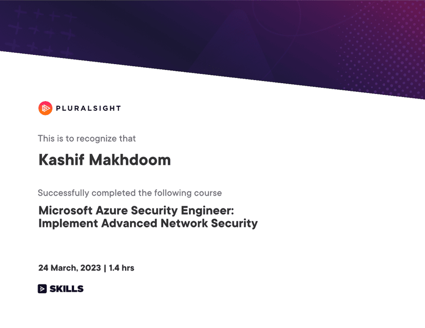 Microsoft Azure Security Engineer: Implement Advanced Network Security